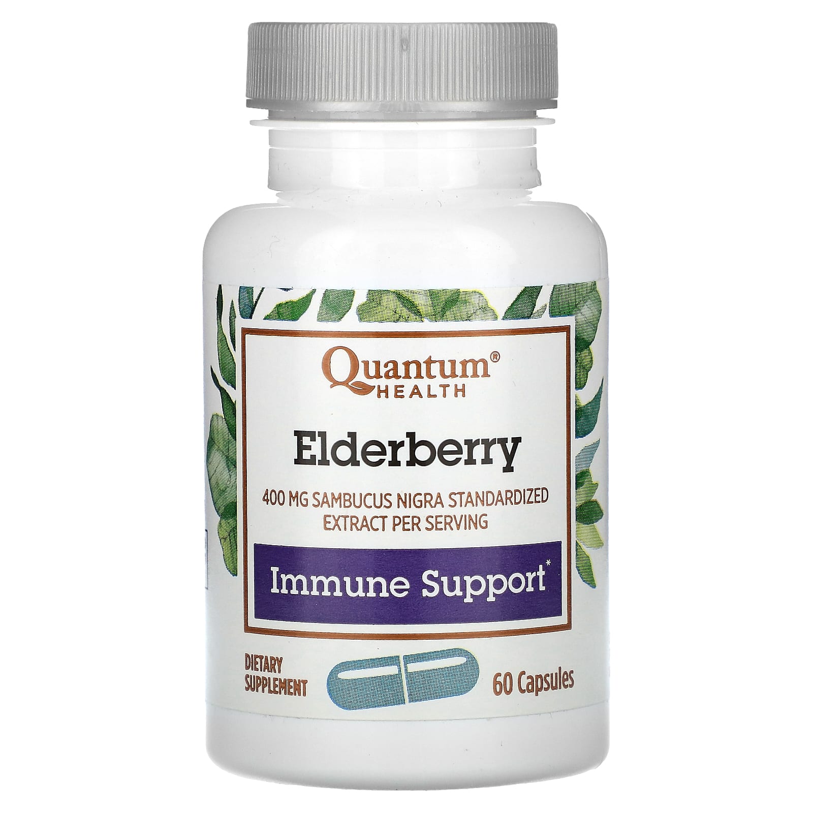 

Elderberry, 60 capsules (200 mg per capsule)