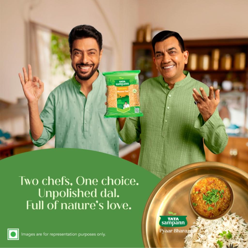 Tata Sampann Unpolished Masoor Dal Split, 500 Grams Pack of Lentils for Soups Salads and Healthy Meals