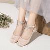 New Four-season Wear Girls' Crystal Shoes, Beef Tendon Soft-soled Princess Shoes, Girls' Students' Older Children's Shoes, Catwalk Performance Leath
