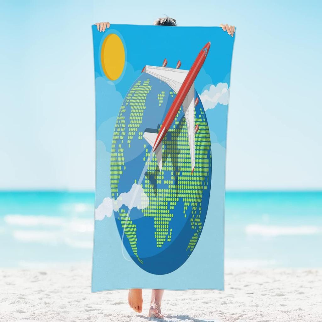 Abstract Art Graffiti Animal Print Oversized  Microfibre Beach Towel,Extra Large Towel Light Travel Towel for Adults Beach Gifts