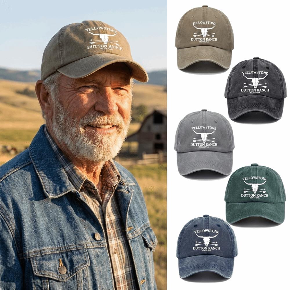 Adjustable Western Cowboy Baseball Hats Hip Hop Distressed Faded Hats for Men Women
