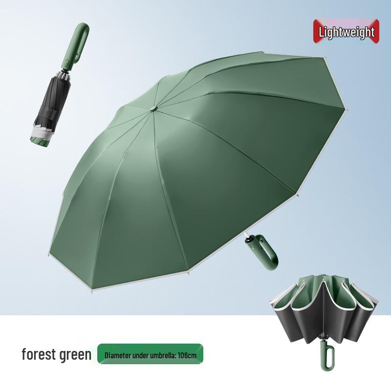 Large Automatic Dual-Use Umbrella: Sunshade & Rain Protection with Custom Logo
