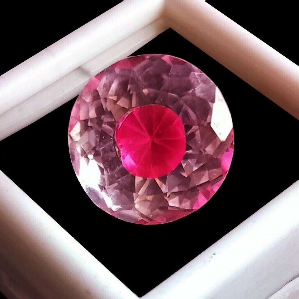 9-10 Ct Natural Pitambari Sapphire Bi-Color Beautiful Certified Loose Gemstone