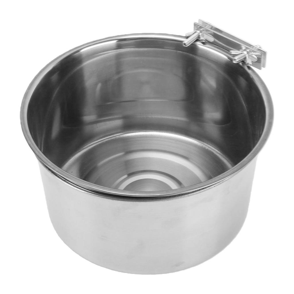 Hundebox Napf Große Kapazität Edelstahl Hängend Haustierkäfig Wassernapf für Hund Katzenkäfig Box