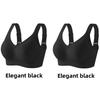 Grote Maat Full Bust Zachte Ondersteuning Beha, Ademende Shell Cup X-Cross Lifting Anti-Doorzakken Zijsteun 5-Rijige Haak Naadloze Draadloze Dames Lingerie