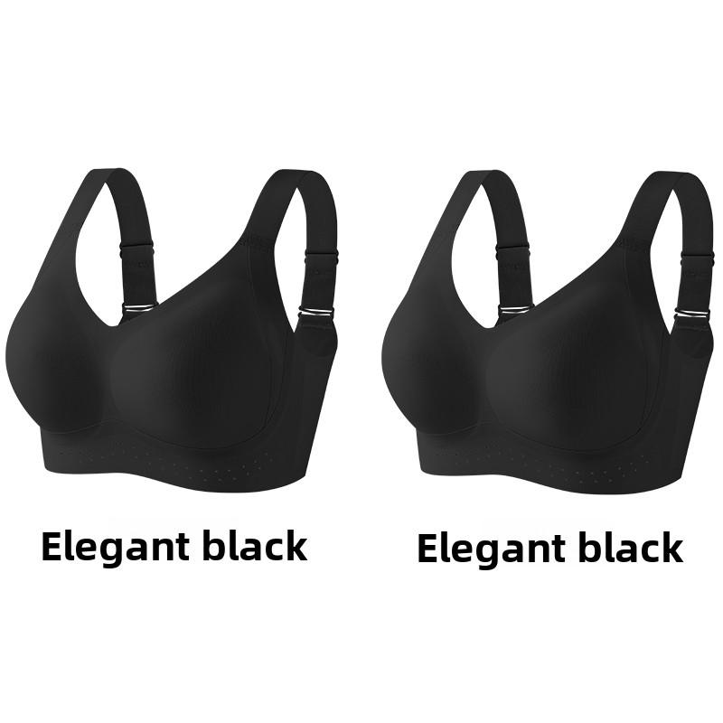 Grote Maat Full Bust Zachte Ondersteuning Beha, Ademende Shell Cup X-Cross Lifting Anti-Doorzakken Zijsteun 5-Rijige Haak Naadloze Draadloze Dames Lingerie