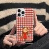 Charlie And Lola Anime Phone Case For iPhone 17 16 15 14 13 Pro Max 11 12 Plus Silvery Satin Silicone Back Case