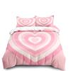 Turquoise Heart Wave Abstract Duvet Cover Set King Queen Double Full Twin Single Size Bed Linen Set