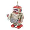Walking Robot Clockwork Toy Vintage Metal Collectible Interesting Handmade Repairman Robot Windup