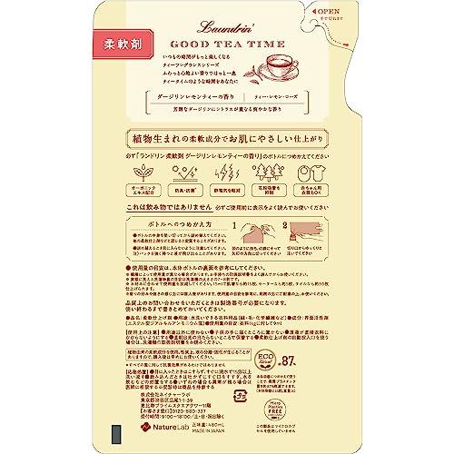 Laundrin Liquid Fabric Softener, Darjeeling Lemon Tea Scent, Refills, 480ml (x3)