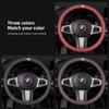 For BMW Car Ultra-Thin Suede Steering Wheel Cover Anti Slip Sweat Proof Protective Cover For BMW E46 E90 E60 F30 F10 E39 i3 i4 X