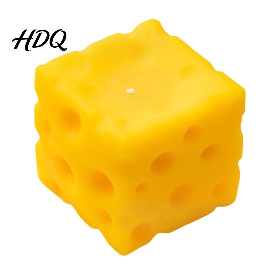 Desktop Stress Toy Shapeable Cheese Squeeze Relief Slow Rising Block Sensory Simulated Food Pinch Fidget Party Favors