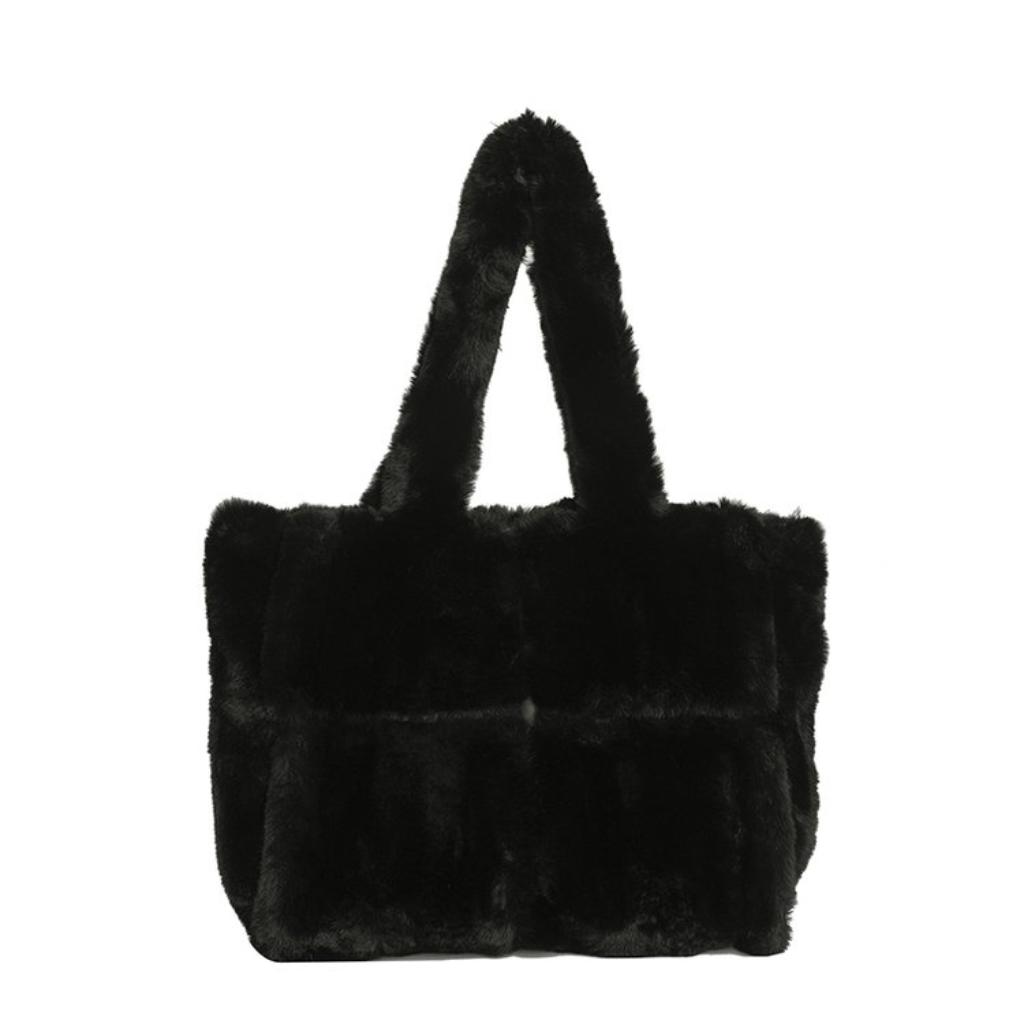 Tote Bag Women Fur Large Capacity Daily Commute