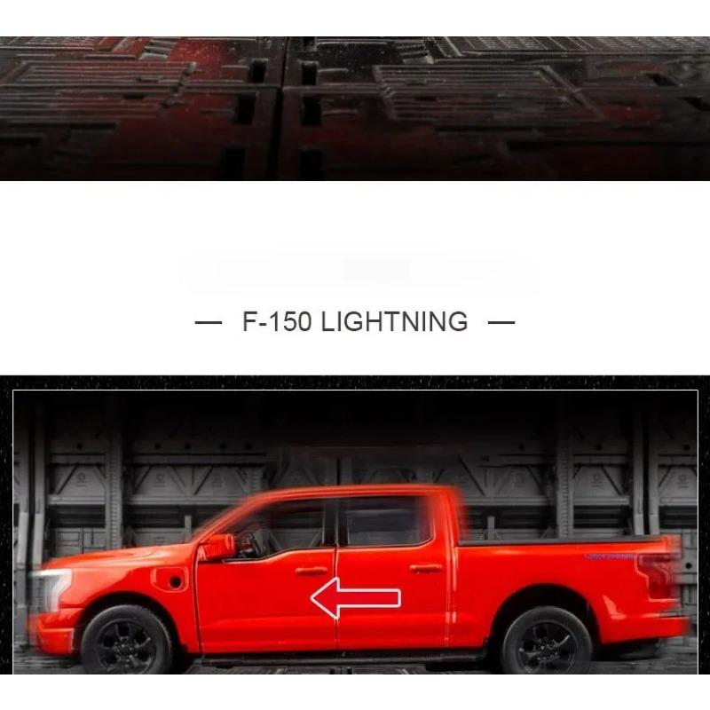 1/36 Ford Raptor F150 Lightning Alloy Die Cast Toy Car Model Sound and Light Pull Back Children's Toy Collectibles Birthday Gift