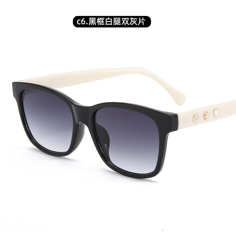 Box Anti-Ultraviolet Sunglasses Decorative Glasses Street Photography Trendy Sunglasses Women