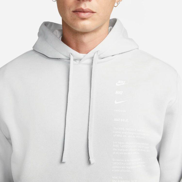 Nike Sweatshirts Herren Nebelgrau Mit Kapuze Moderat Regulär DQ5153-097