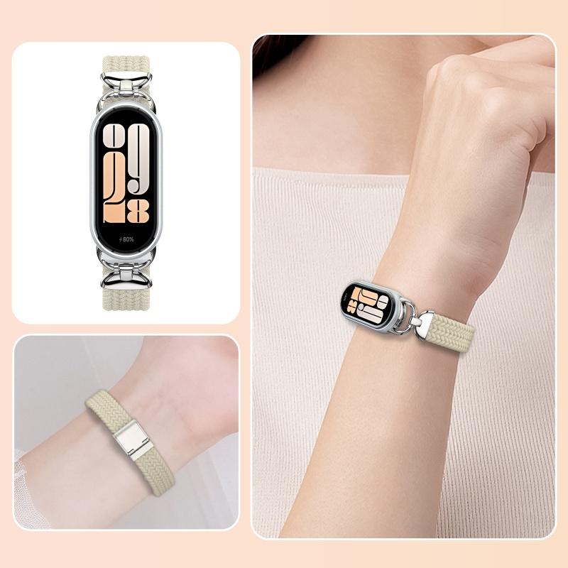 Νάιλον Λουράκι για Xiaomi Mi Band 10/9/8 Υψηλής Ποιότητας Αναπνεύσιμο Αθλητικό Βραχιόλι Αξεσουάρ για Mi Band 10 NFC Αντικατάσταση Λουριού Ρολογιού