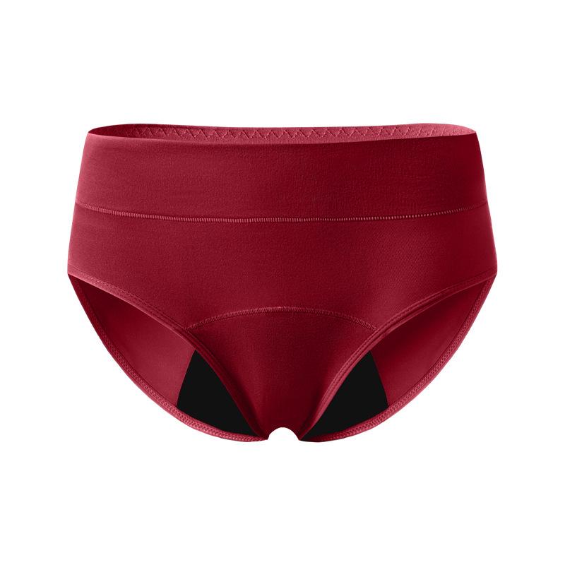 Mid-Waist Plus Size Breathable Period Panties with Absorbent Crotch