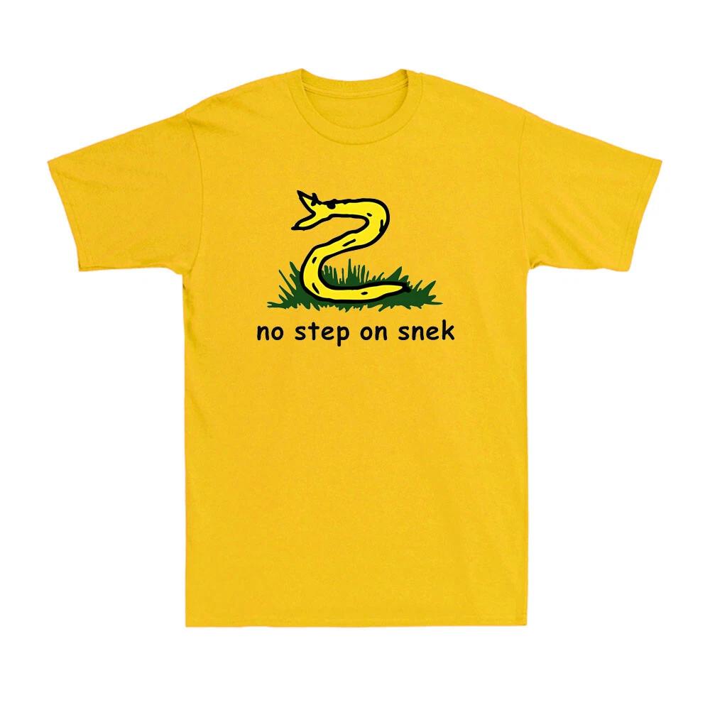 No Step On Snek Funny Gadsden Flag Snake Novelty Vintage Men's T-Shirt