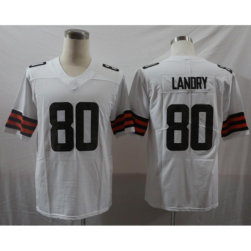 Mens American Football Jersey Brown Team Beckham Jr 13 Mayfield 6 Retro Style Fan Wear Rugby Sports