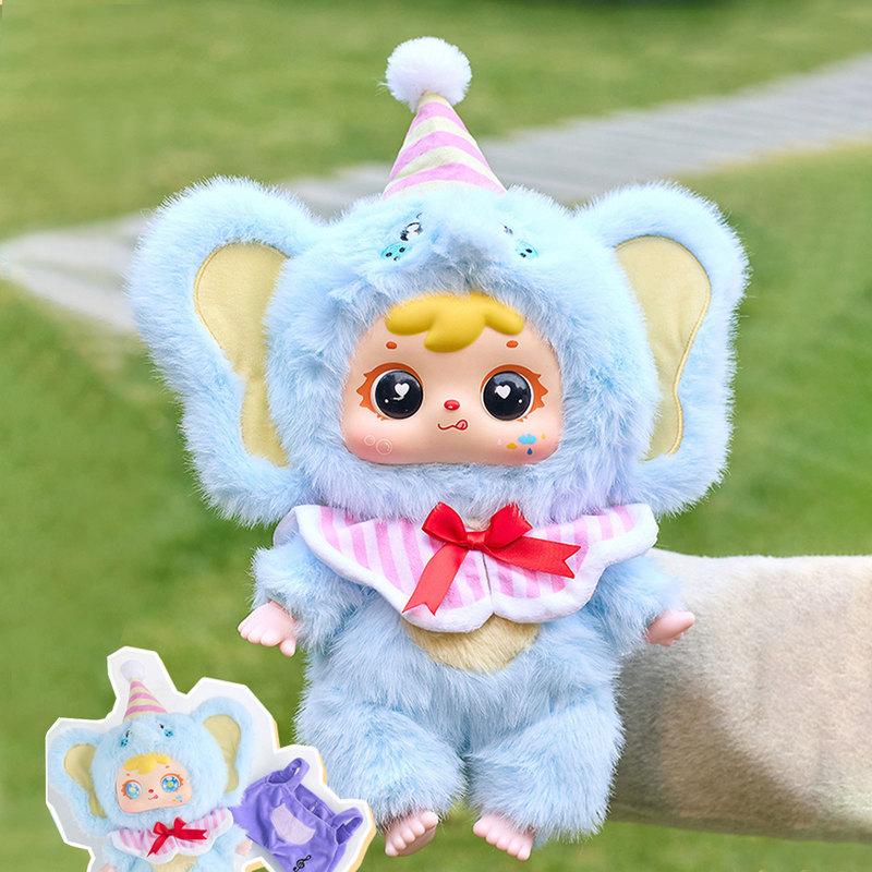 Genuine 400% First Generation Cute Pet Party Series Plush Blind Box Interchangeable Baby Clothes Pendant Toys Surprise Box Gifts