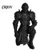 Knight Statue Decor 3D Printed Kneeling Statue, Medieval Armored Figurine, Unique Gift for Him Desktop Warrior Sculpture Home Office Desk Decoration