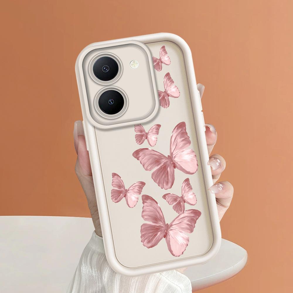 Soft Silicone Square Ladders Cartoon Pattern Full Cover Camera Protection Shockproof Case for iPhone Infinix Tecno Vivo