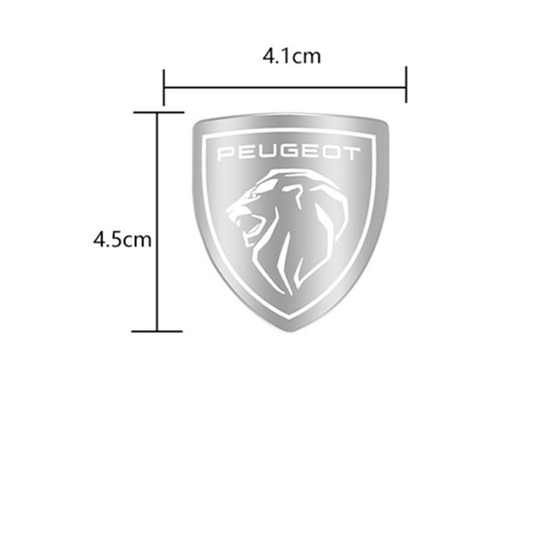 3D Metal Car Front Hood Badge Auto Grill Emblem Logo Grille Decal for Peugeot 508 y 4008 5008 3008 308 408 Car Styling Accessories