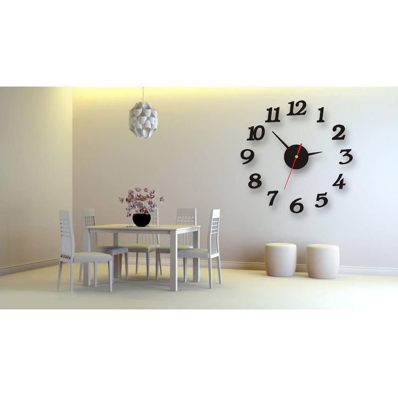 Creative Decorative Wall Clock Diy Acrylic Art Clock European Living Room Home Wall Sticker Clock