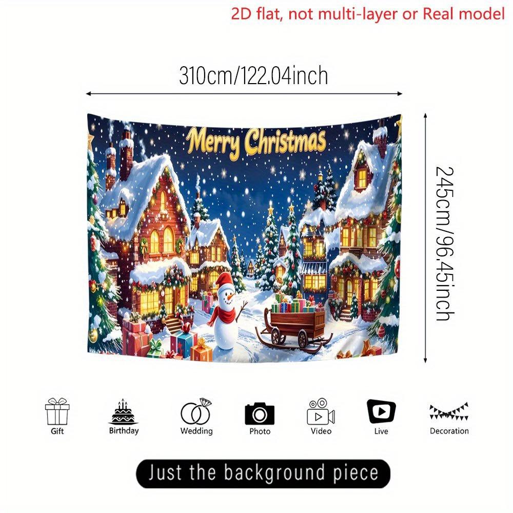 Extra Large Christmas Garage Backdrop Suitable for General Themes Multifunctional Holiday Decorations