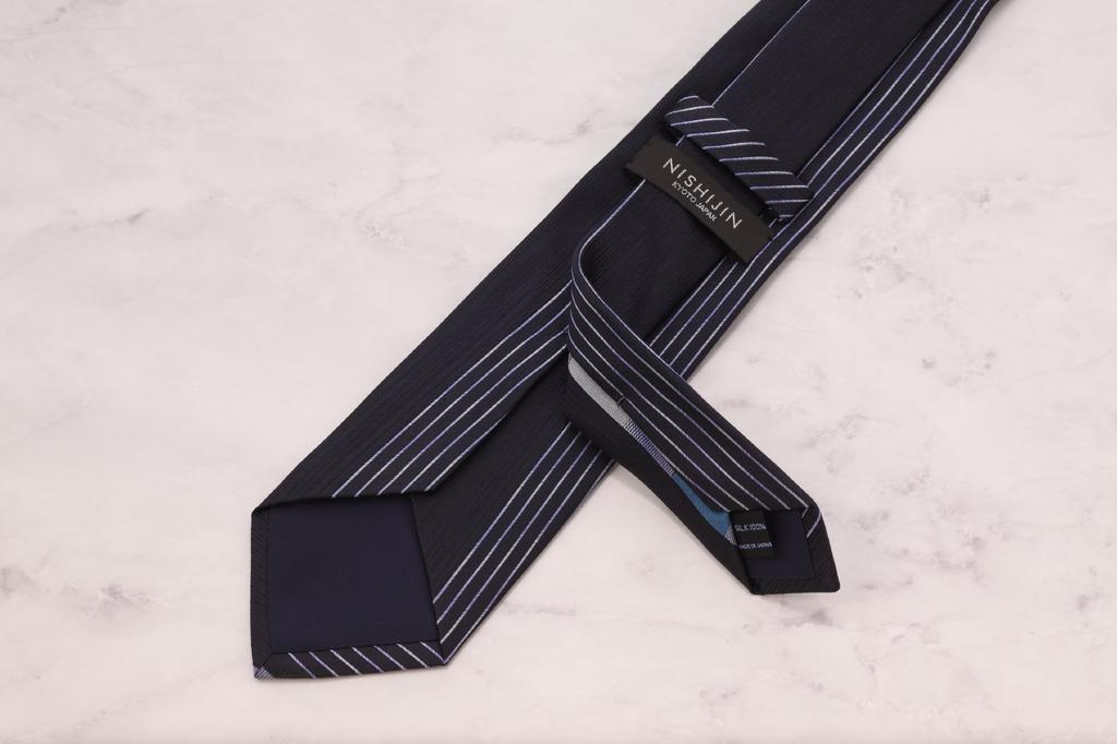 NISHIJINORI Nishijin Woven Necktie Regular Tie Panel 02 Dark Blue Mens (Nishijinori) NJ11-36
