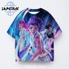 Kpop Demon Hunters Casual Fashion 3D Cartton Short Sleeve Kids Summer Boys Girls T-Shirt Anime Clothes