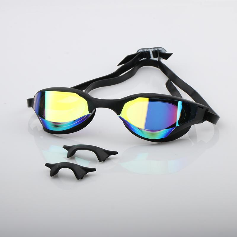 2025 Hot Sale Custom Logo UV protection Anti-fog Swim Goggles Waterproof PC Lens Colorful Adult Swimming Glasses