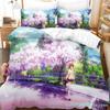 Anime Clannad Nagisa Furukawa Ložní souprava pro chlapce a dívky, velikost Twin Queen Size, povlak na peřinu a polštář, postel pro děti a dospělé, domácí textilní oblečení