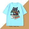 Funny Dragon Graphic Tee Shirt Men Women Vintage Printed Mens Clothes Fun Cotton Short Sleeve Round Neck Tshirt Loose Tees