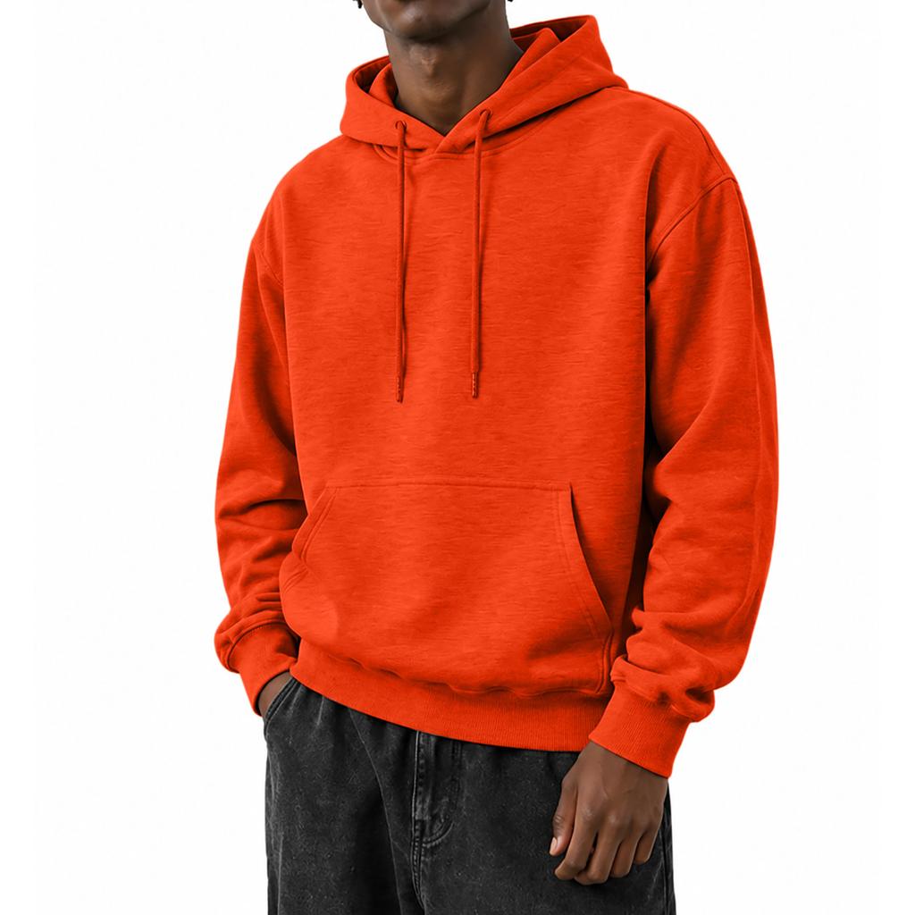 Herren Kapuzenpullover Farbe, Langarm Freizeit Lockerer Pullover