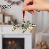 Gastgeschenke für Festivals Meerglas-Weihnachtsdekoration, Küsten-Schildkröte Walhai Oktopus Bürodekorationen Baumbehang, Meeresinspiriert
