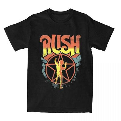 Band T-shirt Rush Rock Moving Pictures 1981 Tour T-Shirt Adult Y2K Pure  T-Shirts Summer O-Neck Fashion Tee Shirt#Color(6)