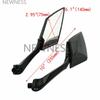 Motor Mirror Scooter E-Bike Rearview Mirrors Electrombile Back Side Convex Mirror 8mm 10mm Carbon Fiber Universal Cafe Racer
