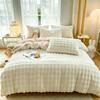 Ins Style Soft Plush Bedding Set Warm Fleece Duvet Cover Sheet Pillowcases