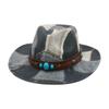 Western Cowboy Top Hat British Style Fashion Color Matching Jazz Hat Peach Heart Retro Stage Catwalk Concave Stage Hat