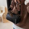 Fashionable Women's Shoulder Bag for Girl Fashion Style Boston Tote Bag Pu Leather Retro Underarm Bag Female Accessory