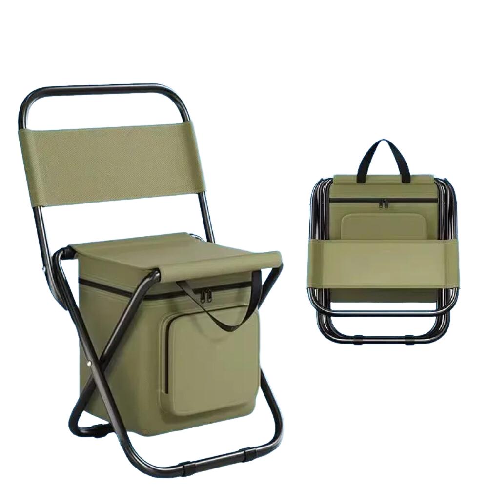 Tragbarer Multifunktionaler Outdoor Picknick Camping Faltstuhl mit Tasche Ultraleichter Angelhocker Reisestuhl Angelzubehör