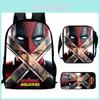 Deadpool Wolverine Schülerrucksack mit verschleißfestem Stoff und verstellbaren Air-Cushion-Trägern