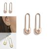 Elegant Multicolor Metal U-shaped Earrings Trendy Fashion Jewelry For Women
