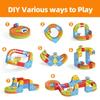 DIY Assembly of Railway Track Car Building Block Set Magic Electronic Train Track Children's Educational Toys Christmas Gifts