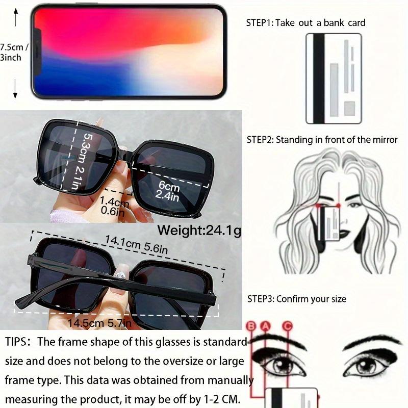 3pcs Oversized Fashion Sunglasses for Women Anti-Glare, Durable PC Frame, Perfect for Beach, Street Style & Music Festivals