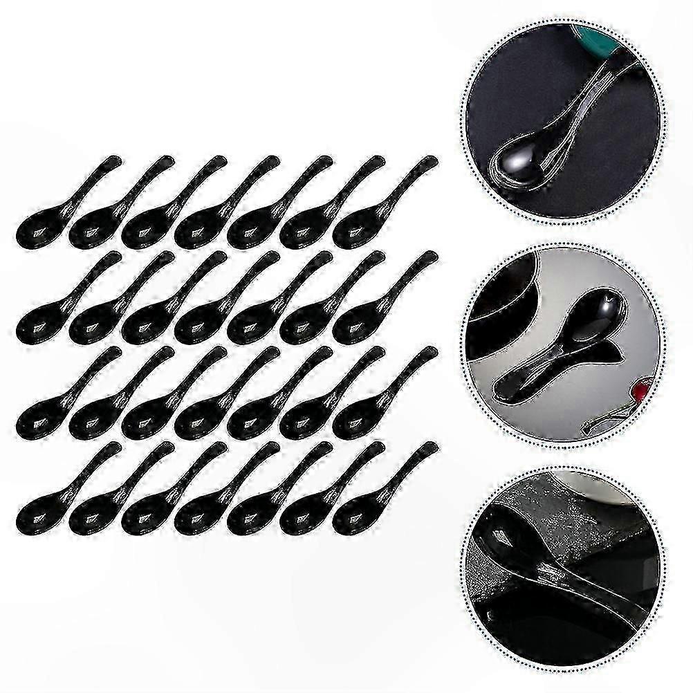 Confezione da 100 Cucchiaioni di Plastica Monouso per Zuppa Ramen Pho Caffè Servizio Ristorazione all'Ingrosso