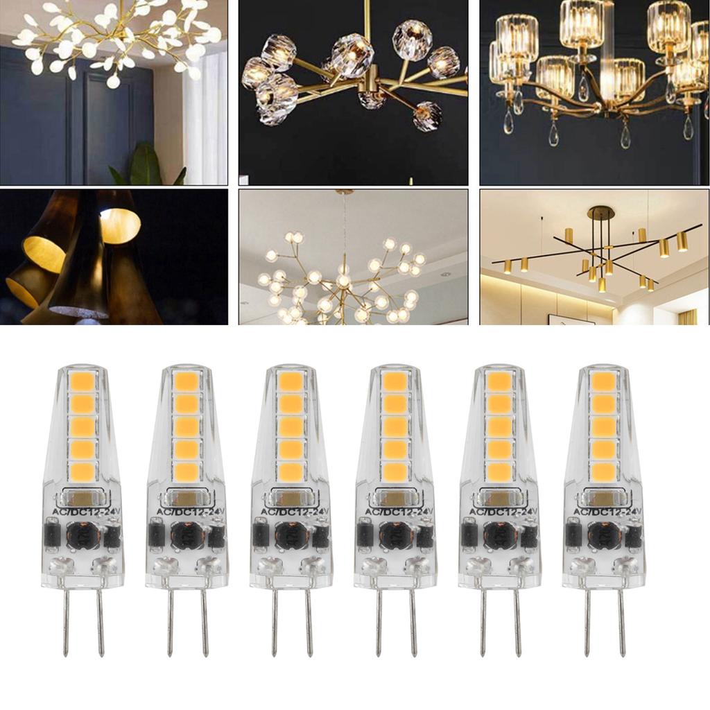ZK40 10 Stück G4 LED-Lampen 2W Bi-Pin-Sockel Dimmbare Lampen für Kronleuchter Deckenleuchte Tischlampe 2700K AC 12‑24V