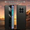Husă Flip Premium din Piele Naturală cu Fereastră Inteligentă Mate 50 Acoperire Completă Magnetică Rezistentă la Șocuri Stil Business